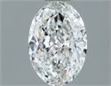 Natural Diamond 0.70 Carats, Oval with  Cut, H Color, SI1 Clarity and Certified by GIA