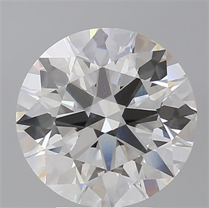 Picture of Lab Grown Diamond 4.60 Carats, Round with Ideal Cut, F Color, VVS2 Clarity and Certified by IGI