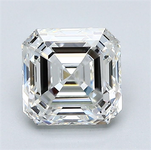 Foto Diamante Natural 1.71 quilates, Asscher , Color H, claridad VS2 y certificado GIA de
