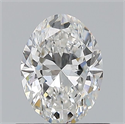Natural Diamond 0.70 Carats, Oval with  Cut, F Color, VVS2 Clarity and Certified by GIA