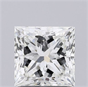 Natural Diamond 1.51 Carats, Princess with  Cut, I Color, VVS2 Clarity and Certified by GIA
