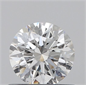 Natural Diamond 0.51 Carats, Round with Excellent Cut, E Color, SI1 Clarity and Certified by GIA