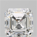 Natural Diamond 1.51 Carats, Asscher with  Cut, F Color, SI1 Clarity and Certified by GIA