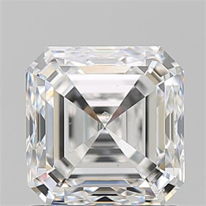 Picture of Natural Diamond 1.51 Carats, Asscher with  Cut, F Color, SI1 Clarity and Certified by GIA