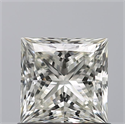 Natural Diamond 1.01 Carats, Princess with  Cut, K Color, VVS1 Clarity and Certified by GIA