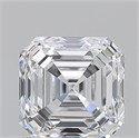 Natural Diamond 1.51 Carats, Asscher with  Cut, D Color, VS2 Clarity and Certified by GIA
