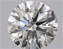 Natural Diamond 0.85 Carats, Round with Excellent Cut, I Color, SI2 Clarity and Certified by GIA