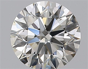 Picture of Natural Diamond 0.85 Carats, Round with Excellent Cut, I Color, SI2 Clarity and Certified by GIA