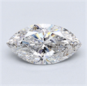 Natural Diamond 2.50 Carats, Marquise with  Cut, E Color, SI2 Clarity and Certified by GIA