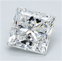 Diamante Natural 2.01 quilates, Princesa , Color D, claridad VS2 y certificado GIA