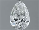 Diamante Natural 0.50 quilates, De pera , Color G, claridad SI1 y certificado GIA