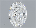 Natural Diamond 0.40 Carats, Oval with  Cut, F Color, IF Clarity and Certified by GIA