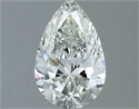 Natural Diamond 0.70 Carats, Pear with  Cut, G Color, SI1 Clarity and Certified by IGI
