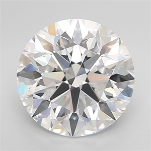 Picture of Lab Grown Diamond 5.63 Carats, Round with Excellent Cut, E Color, IF Clarity and Certified by IGI