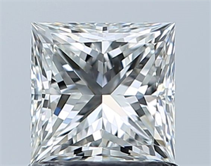Picture of Natural Diamond 1.00 Carats, Princess with  Cut, H Color, VVS1 Clarity and Certified by GIA
