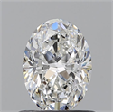 Natural Diamond 0.64 Carats, Oval with  Cut, F Color, VS1 Clarity and Certified by GIA