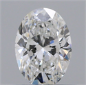 Natural Diamond 0.50 Carats, Oval with  Cut, E Color, VS1 Clarity and Certified by GIA