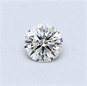 Natural Diamond 0.41 Carats, Round with Excellent Cut, I Color, SI1 Clarity and Certified by GIA