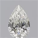 Natural Diamond 0.61 Carats, Pear with  Cut, H Color, IF Clarity and Certified by GIA