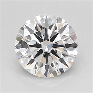 Picture of Lab Grown Diamond 1.00 Carats, Round with Ideal Cut, D Color, VVS2 Clarity and Certified by IGI