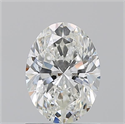 Natural Diamond 1.21 Carats, Oval with  Cut, H Color, VS2 Clarity and Certified by GIA