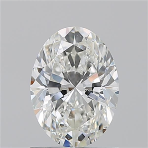Picture of Natural Diamond 1.21 Carats, Oval with  Cut, H Color, VS2 Clarity and Certified by GIA