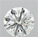 Natural Diamond 2.62 Carats, Round with Excellent Cut, I Color, VS2 Clarity and Certified by IGI