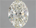 Natural Diamond 2.52 Carats, Oval with  Cut, J Color, VS2 Clarity and Certified by GIA