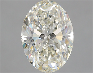Picture of Natural Diamond 2.52 Carats, Oval with  Cut, J Color, VS2 Clarity and Certified by GIA
