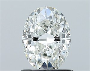 Picture of Natural Diamond 0.90 Carats, Oval with  Cut, H Color, SI1 Clarity and Certified by GIA
