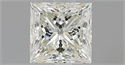 Natural Diamond 1.00 Carats, Princess with  Cut, L Color, VS2 Clarity and Certified by GIA
