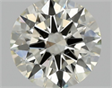 Natural Diamond 0.81 Carats, Round with Excellent Cut, L Color, SI1 Clarity and Certified by GIA