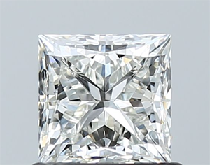 Picture of Natural Diamond 0.90 Carats, Princess with  Cut, I Color, VVS1 Clarity and Certified by GIA