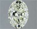 Natural Diamond 1.55 Carats, Oval with  Cut, L Color, SI1 Clarity and Certified by IGI