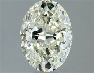 Picture of Natural Diamond 1.55 Carats, Oval with  Cut, L Color, SI1 Clarity and Certified by IGI