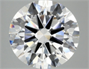Lab Grown Diamond 6.01 Carats, Round with Ideal Cut, F Color, VVS2 Clarity and Certified by IGI