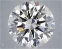 Lab Grown Diamond 6.06 Carats, Round with Excellent Cut, E Color, VS1 Clarity and Certified by IGI