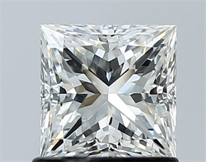 Picture of Natural Diamond 1.00 Carats, Princess with  Cut, H Color, VS1 Clarity and Certified by GIA