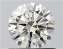 Natural Diamond 0.70 Carats, Round with Excellent Cut, I Color, VS1 Clarity and Certified by IGI