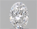 Natural Diamond 1.12 Carats, Oval with  Cut, D Color, VS2 Clarity and Certified by GIA
