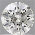 Natural Diamond 0.45 Carats, Round with Excellent Cut, J Color, VVS1 Clarity and Certified by GIA