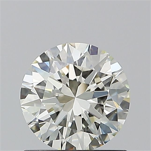 Picture of Natural Diamond 0.90 Carats, Round with Excellent Cut, J Color, VVS2 Clarity and Certified by IGI