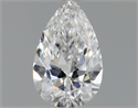 Natural Diamond 0.41 Carats, Pear with  Cut, E Color, SI1 Clarity and Certified by GIA