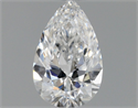 Natural Diamond 0.41 Carats, Pear with  Cut, E Color, SI1 Clarity and Certified by GIA