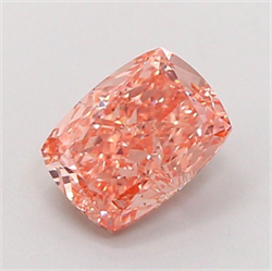 Picture of Lab Grown Diamond 1.55 Carats, CUSHION MODIFIED with  Cut, Fancy Intense Pink Color, VS1 Clarity and Certified by IGI