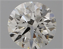 Natural Diamond 0.70 Carats, Round with Excellent Cut, H Color, VVS1 Clarity and Certified by IGI