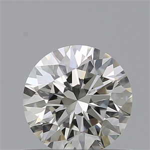 Picture of Natural Diamond 0.56 Carats, Round with Excellent Cut, I Color, IF Clarity and Certified by IGI