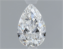 Diamante Natural 0.43 quilates, De pera , Color E, claridad VVS1 y certificado GIA