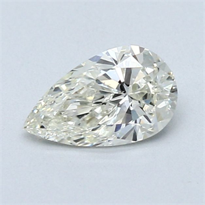 Picture of Natural Diamond 0.60 Carats, Pear with  Cut, L Color, SI2 Clarity and Certified by GIA