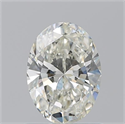 Natural Diamond 0.90 Carats, Oval with  Cut, K Color, VS1 Clarity and Certified by GIA